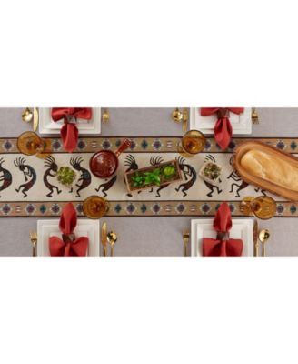 Kokopelli Tapestry Table Runner 13" x 72"