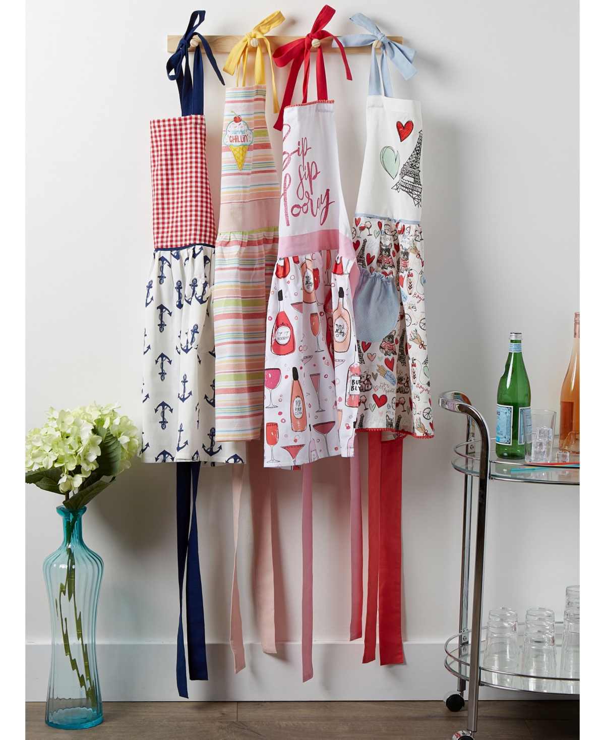 Design Imports Maritime Spread Kitchen Textiles, Anchors Away, 1 Piece