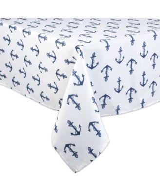 Anchors Print Outdoor Tablecloth, 60" x 84"