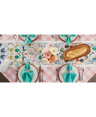 Easter Garden Embellished Table Runner, 14" x 108"