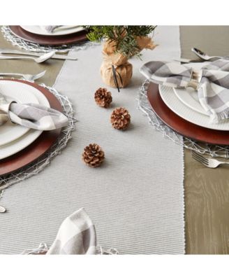 Ribbed Table Runner, 13" x 72"