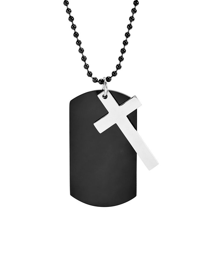 Macy's jewelry deals mens cross necklace