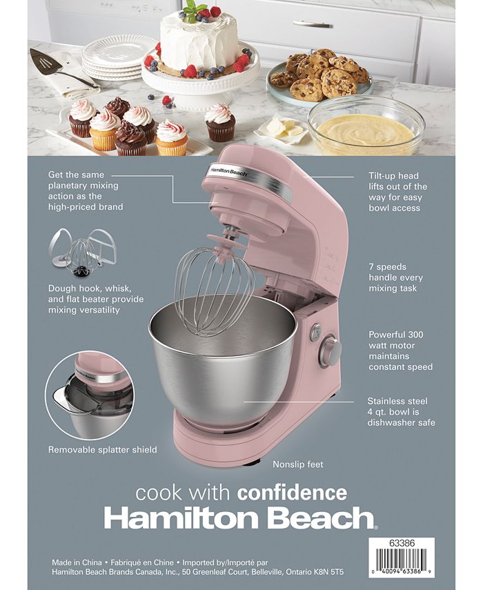 Hamilton Beach 7Speed 4 Quart Stand Mixer, 300 Watts & Reviews Small
