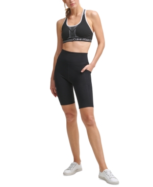 Shop Calvin Klein Performance Super High-waist Bike Shorts In Black