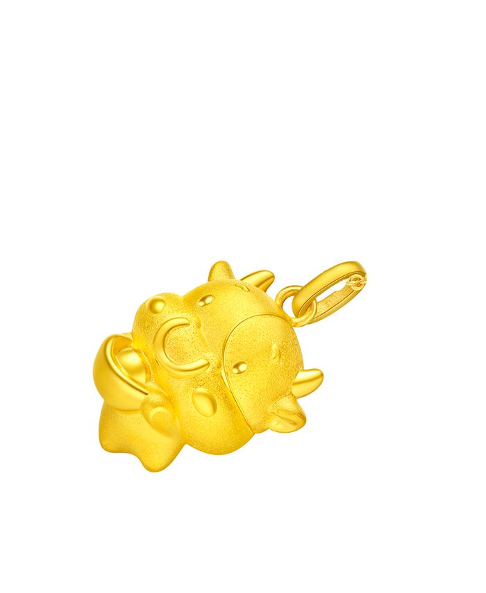 Chow Tai Fook Year of the Ox Charm Pendant in 24k Gold & Reviews Fine