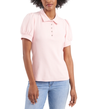 Riley & Rae Tobi Puff-Sleeve Polo Shirt Created for Macy's