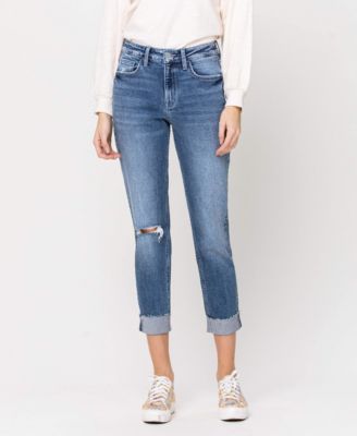 FLYING MONKEY Women's Stretch Boyfriend 