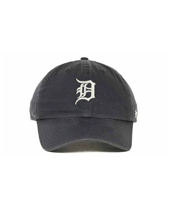 47 Brand Detroit Tigers Black on Black CLEAN UP Cap - Macy's