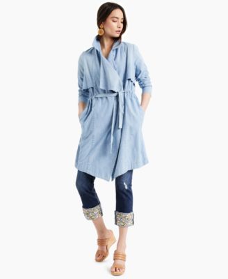 INC International Concepts - Cotton Draped Denim Jacket