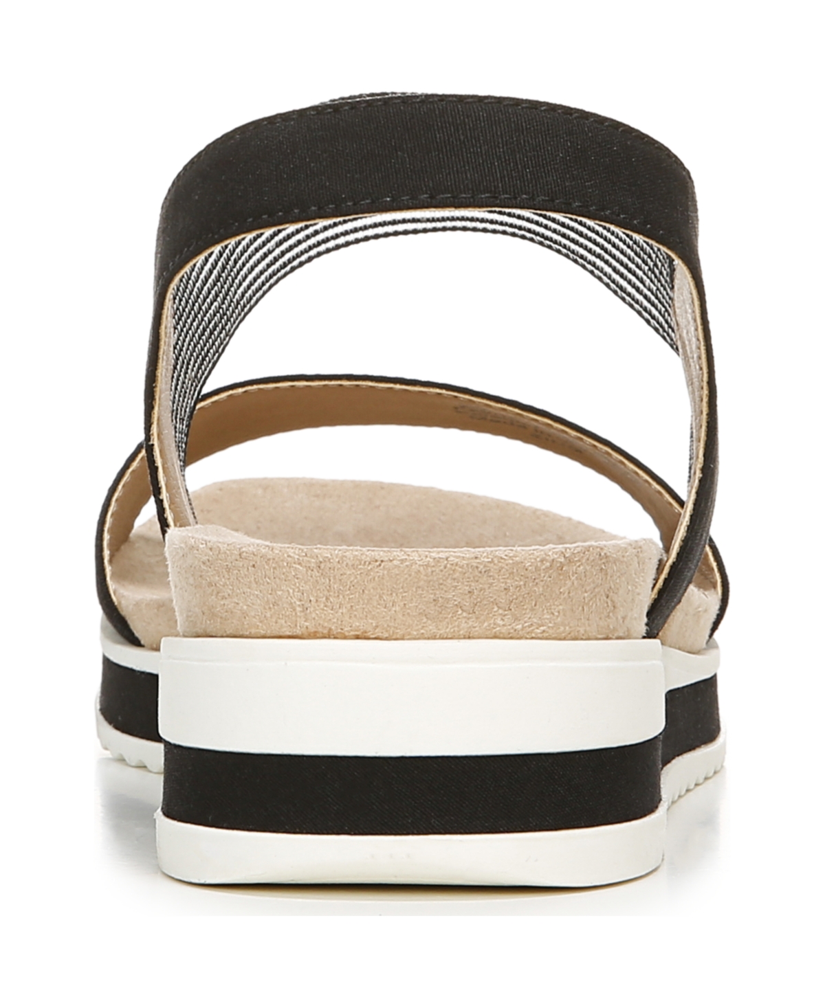 Lifestride Zing Slingback Sandal In Black Fabric