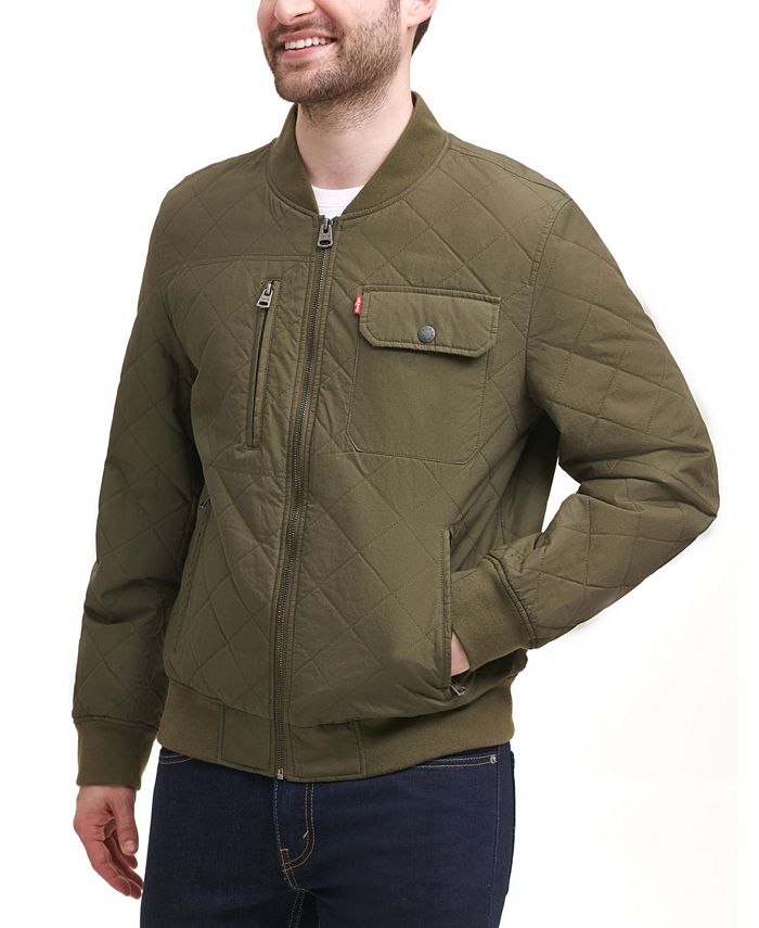 Levi's Men's Diamond Quilted Bomber Jacket & Reviews - Coats 