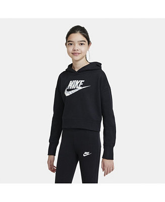 Nike Big Girls Sportswear Cropped Hoodie & Reviews - Sweaters - Kids ...