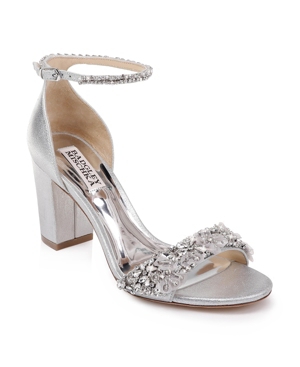 Shop Badgley Mischka Women's Finesse Ii Evening Sandals In Silver