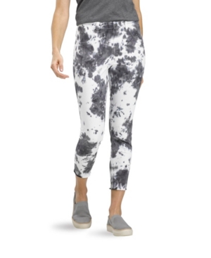 Hue Women's Mod Modern Tie-Dye High Rise Denim Skimmer Legging