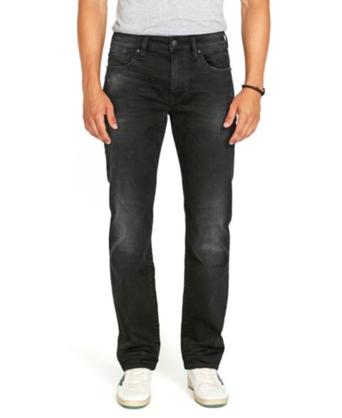 Мужские джинсы Buffalo David Bitton Straight Six Stretch, цвет: Чёрный