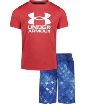 Little Boys Americana T-shirt and Swim Shorts Set