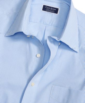 Men's Regular Fit Mini Gingham Dress Shirt, Created for Macy's