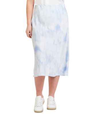 mid length satin skirts macys