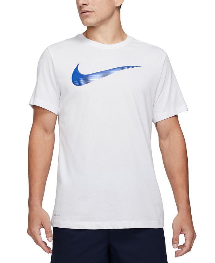 Nike Men's Swoosh Dri-FIT Logo Graphic T-Shirt - Macy's