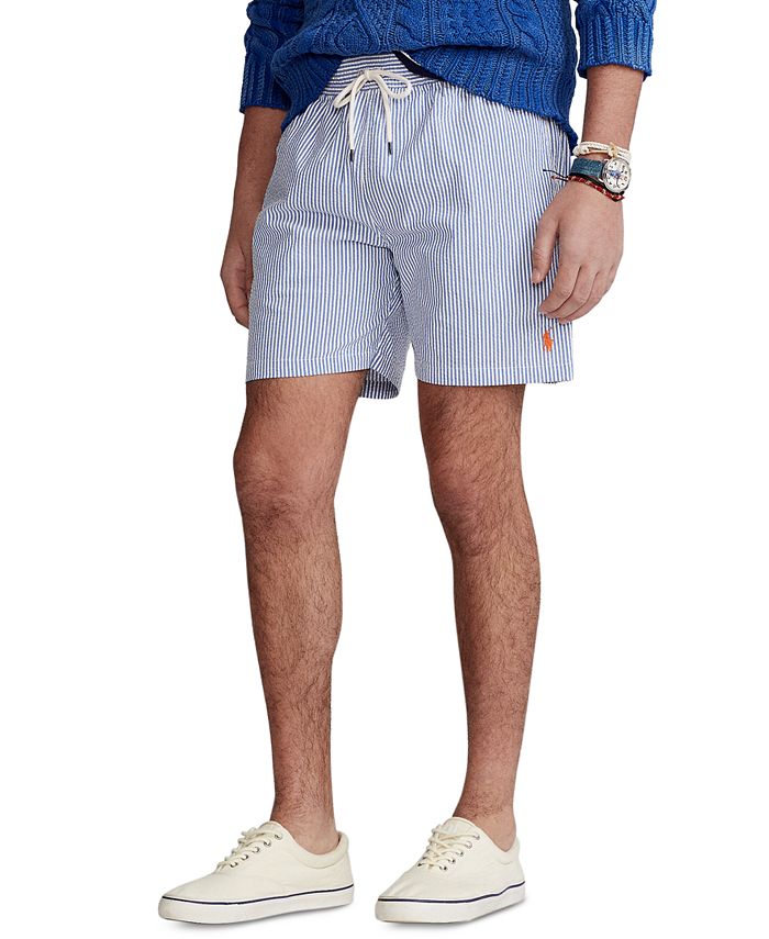 Polo Ralph Lauren Recycled Seersucker Swim Shorts - Blue XL