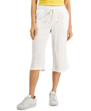 Style & Co Petite Cropped Soft Pull-On Pants Created for Macy's
