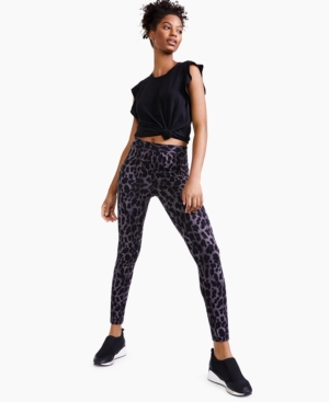Style & Co Animal-Print Pull-On Leggings Created for Macy's