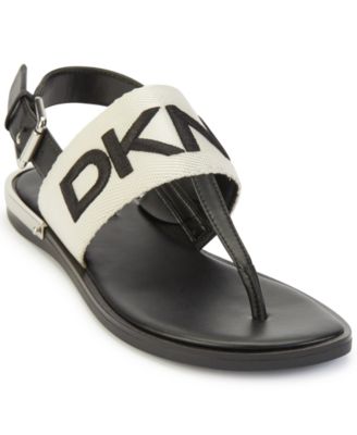 dkny t strap sandals