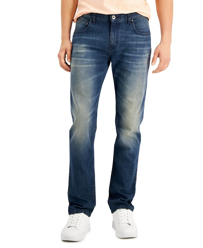 INC International Concepts Men's Tinted Slim-Fit Straight-Legged Jeans ...