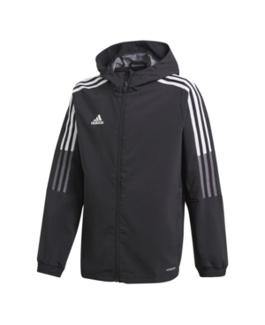 Shop Adidas Originals Big Boys Tiro 21 Windbreaker Jacket In Black