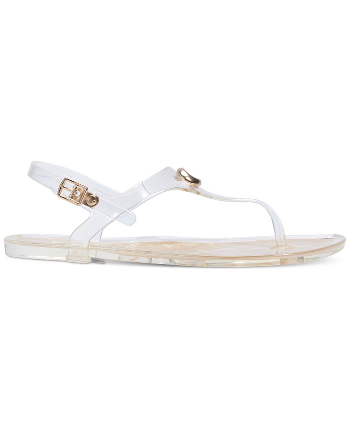 COACH Women's Natalee Jelly Thong Sandals & Reviews - Sandals - Shoes ...
