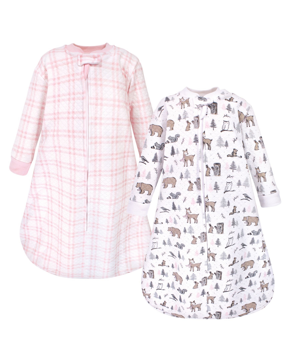 Baby Girls and Boys Premium Quilted Long Sleeve Sleeping Bag and Wearable Blanket - Multi Color 3