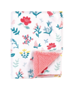 Baby Girls Plush Blanket with Sherpa Back