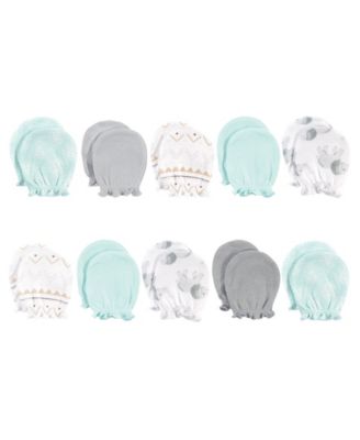 Cotton Scratch Mittens 10pk, Elephant