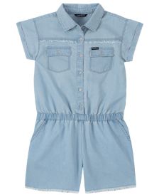 Big Girls Chambray Romper