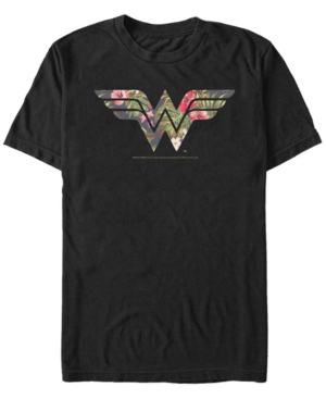 Fifth Sun Men's Wonder Woman Wonder Woman Floral Short Sleeve T-shirt In Black