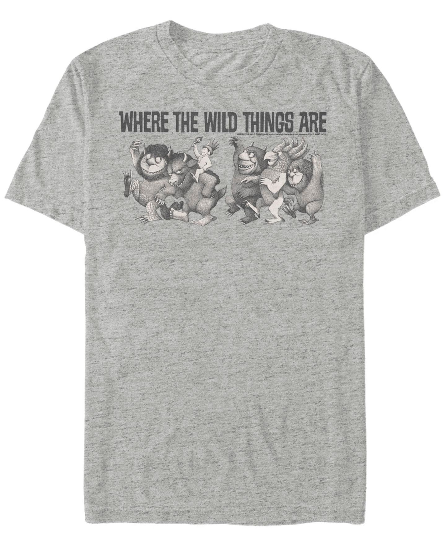 Мужская футболка Fifth Sun Where The Wild Things Are Max Parade Short Sleeve, цвет: Меланжевый — фото 1