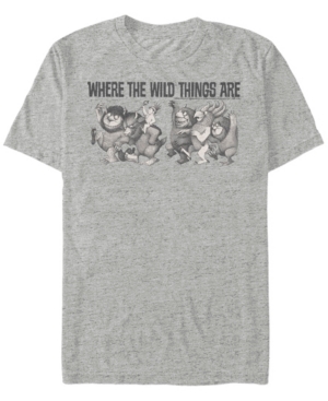 Fifth Sun Men's Where The Wild Things Are Max Parade Short Sleeve T-shirt In Athletic Heather