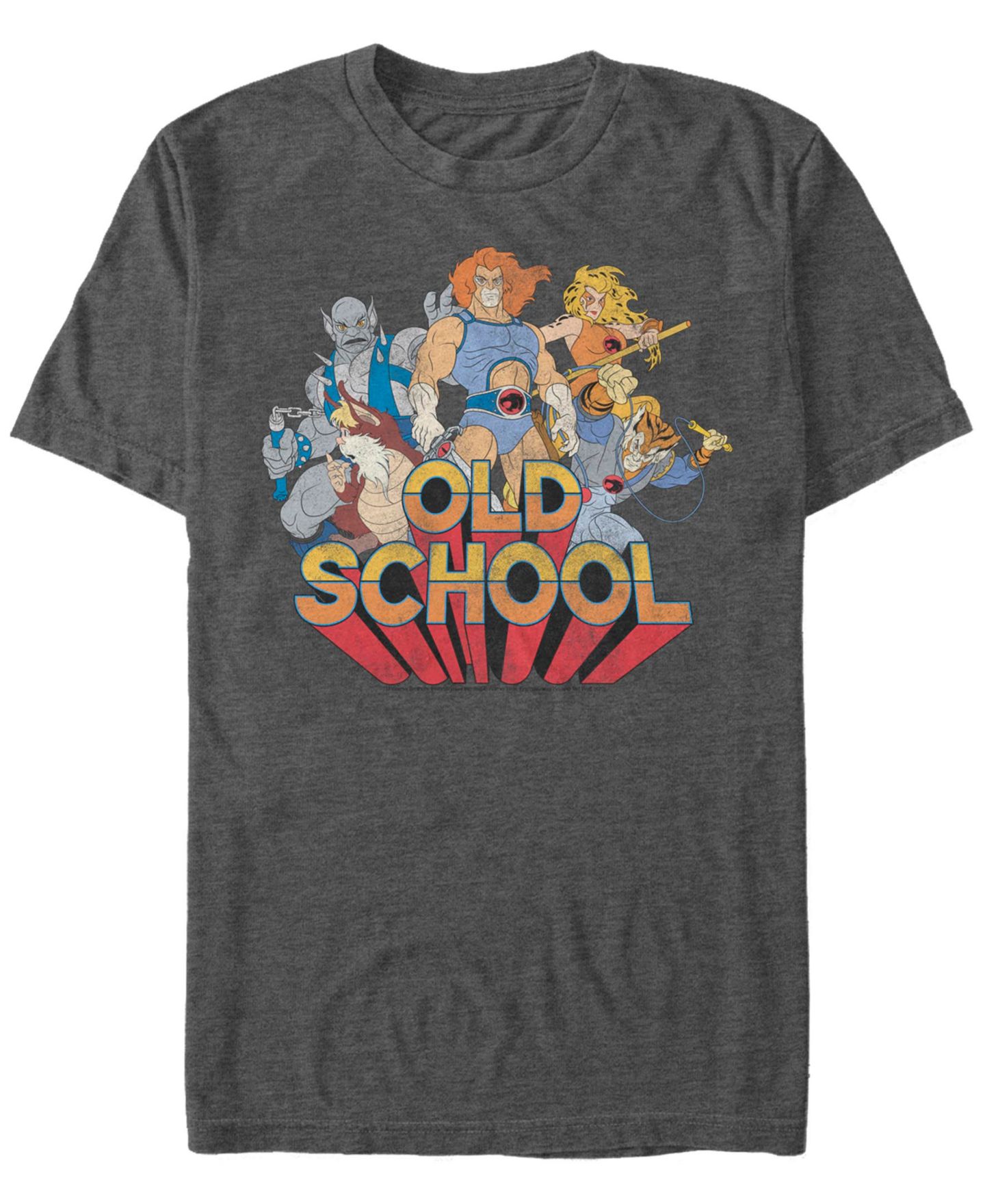 Мужская футболка Fifth Sun Thundercats Old School Short Sleeve, цвет: Угольный меланжевый — фото 1