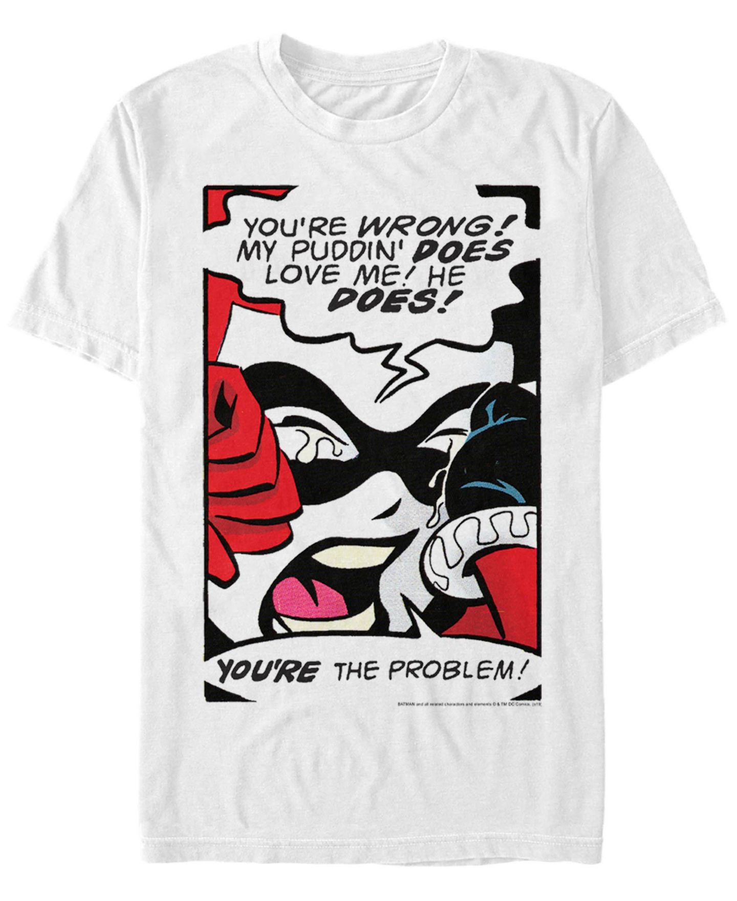 Мужская футболка Fifth Sun Batman Harley Cry Short Sleeve, цвет: Белый — фото 1