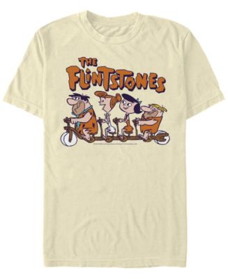 Fifth Sun Men's The Flintstones Flintstones Biking Group Short Sleeve T ...