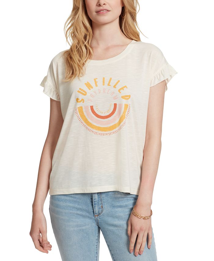 Jessica Simpson Sawyer Petal-Sleeve T-Shirt - Macy's