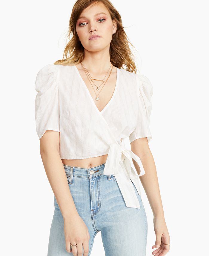 cropped wrap top