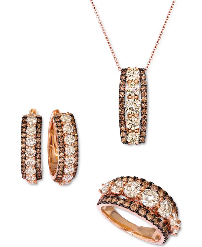 Le Vian Chocolate Diamond® & Nude Diamond™ Triple Row Jewelry Collection &  Reviews - Necklaces - Jewelry & Watches - Macy's