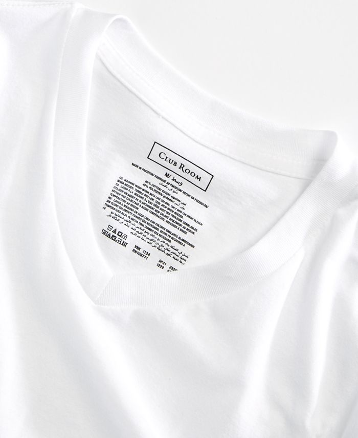 Club Room Men's V-Neck T-Shirts, 8-Pack, Created for Macy's - Macy's