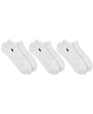 Polo Ralph Lauren Men's 3-Pack Flat Knit Low-Cut Socks