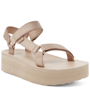 TEVA WOMEN'S FLATFORM UNIVERSAL LEATHER SANDALS WOMEN'S SHOES