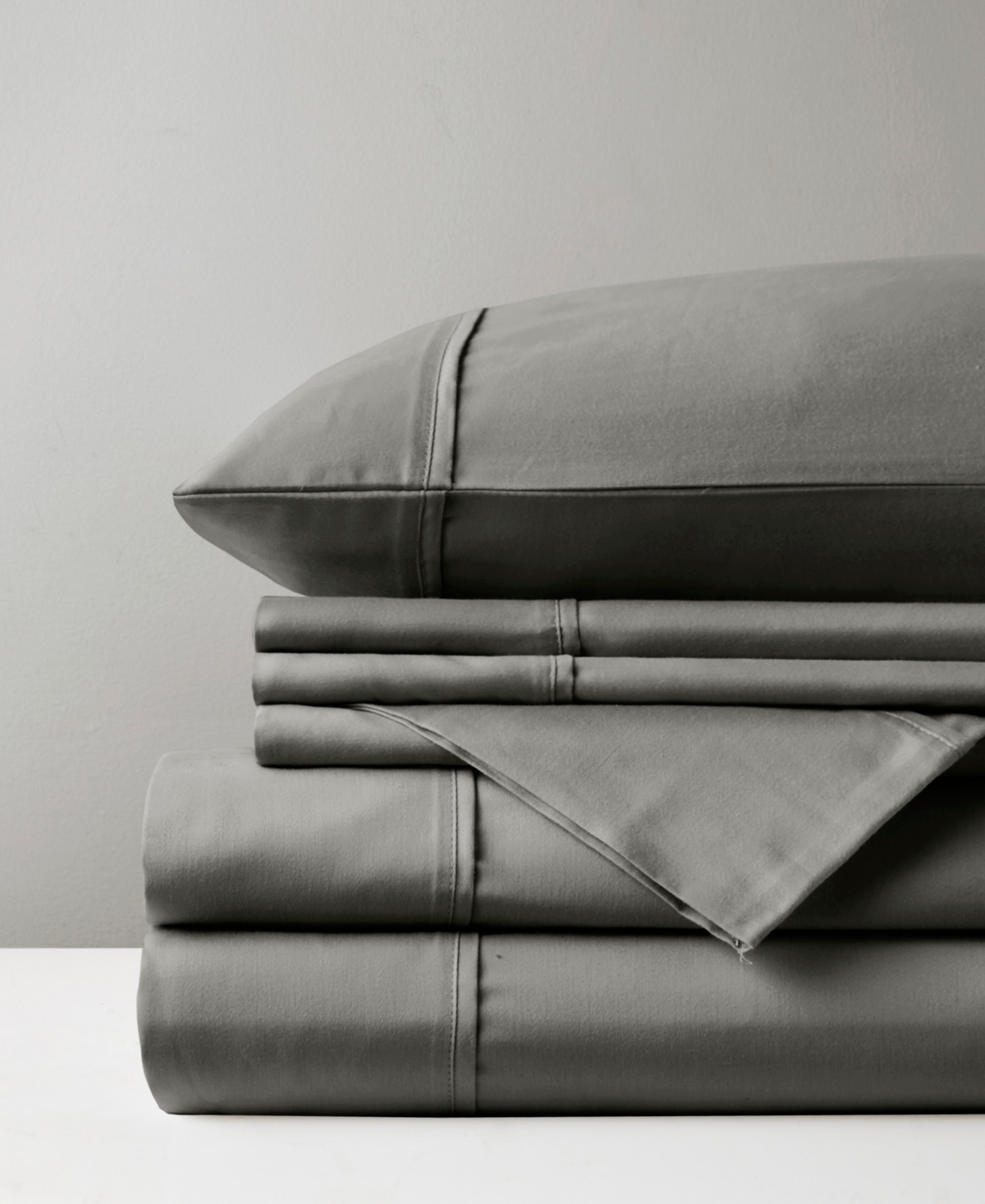 Madison Park 800 Thread Count Cotton Blend Sateen 6-pc. Sheet Set, King In Charcoal