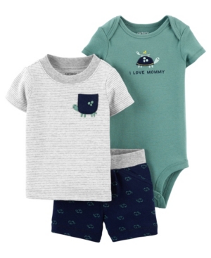 Carter's Baby Boys Turtle Little Short Set 3 Pieces