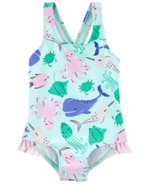Carter's Baby Girls Whale Rash Guard