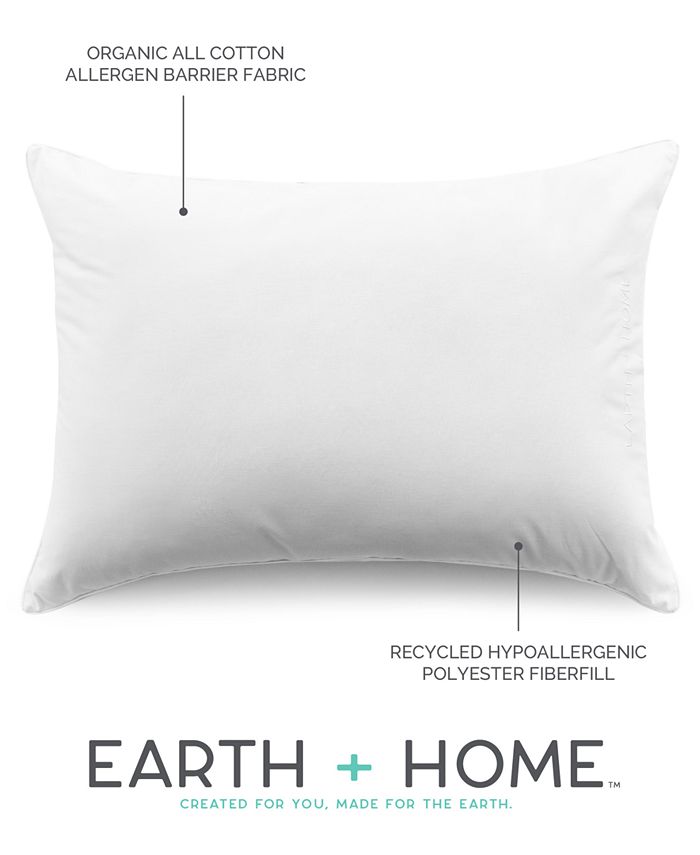 Earth + Home Organic Cotton Pack of 2 Standard/Queen Pillows Macy's